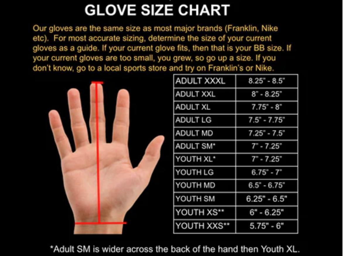 LIVIN’ HUNGRY PREMIUM LEATHER BATTING GLOVES - YAQUÍ 3.0 RUBBER LOGO