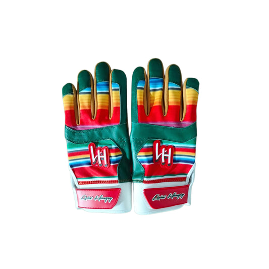 LIVIN’ HUNGRY PREMIUM LEATHER BATTING GLOVES - SERAPE