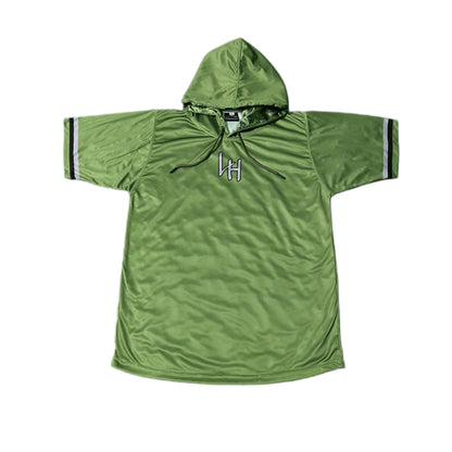 LIVIN’ HUNGRY HOODED JERSEY - OLIVE GREEN