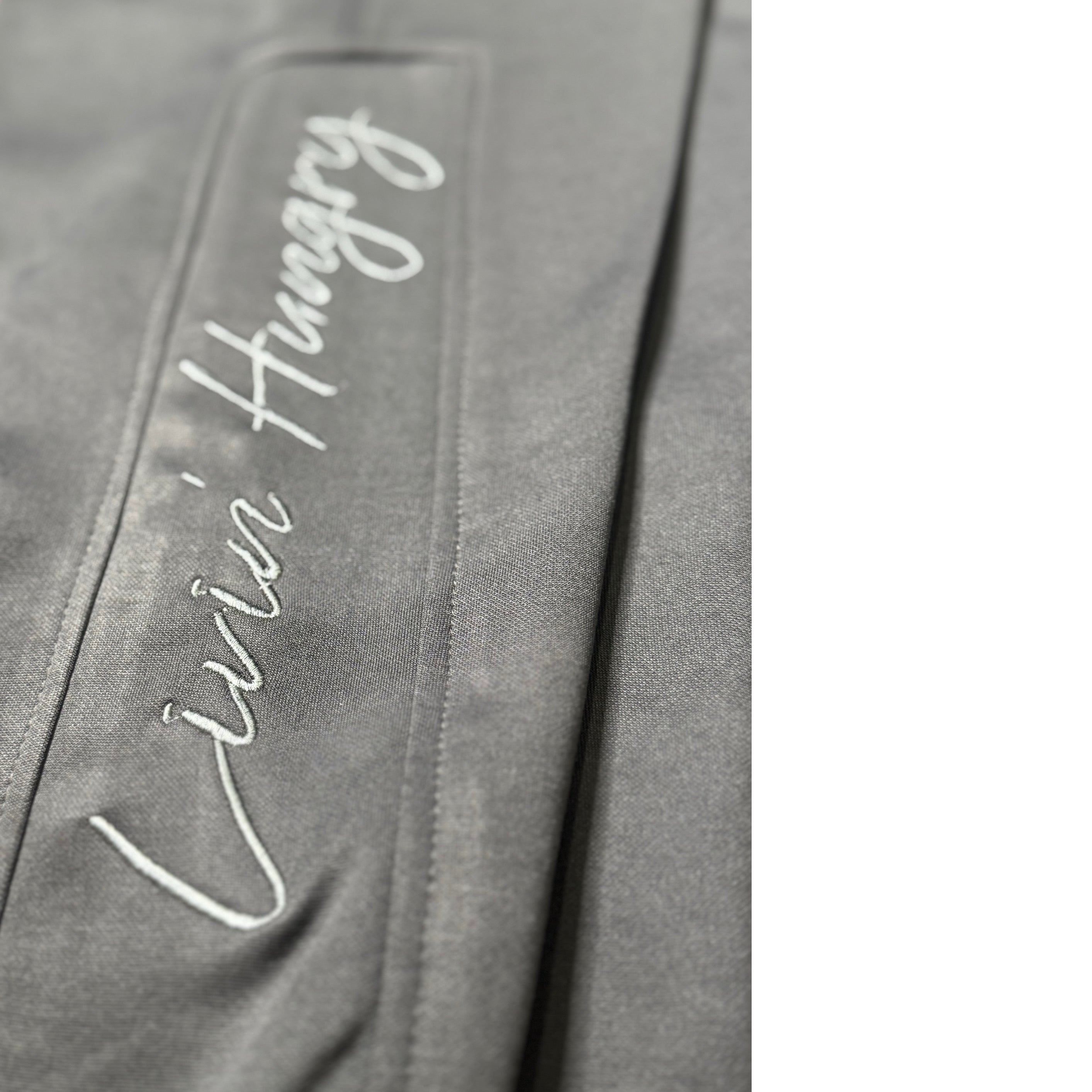 LIVIN’ HUNGRY CHARCOAL GREY FLEECE CARGO SWEATPANTS