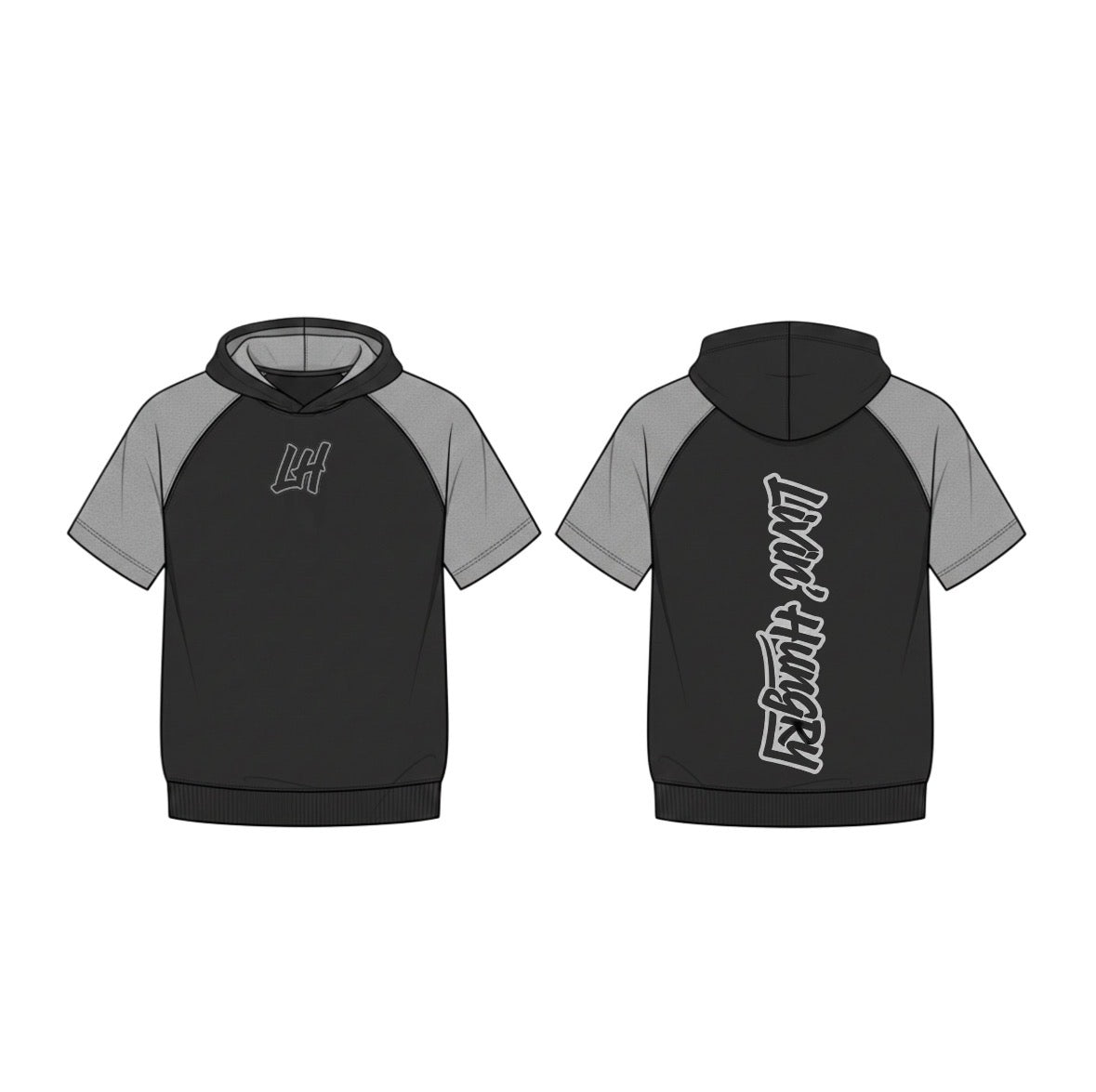 LIVIN’ HUNGRY BLACK & GREY CAGE JACKET