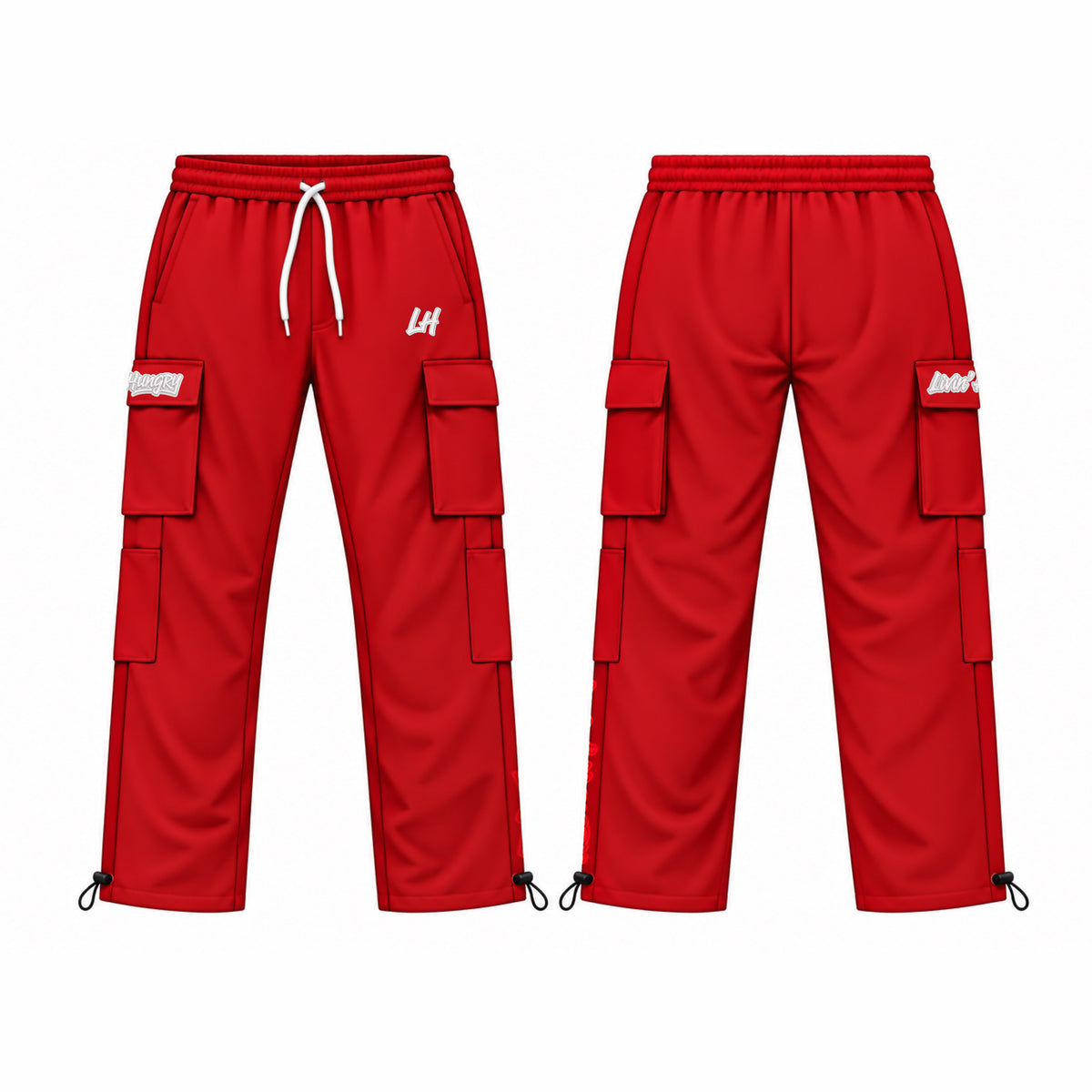 LIVIN’ HUNGRY FLEECE CARGO SWEATPANTS