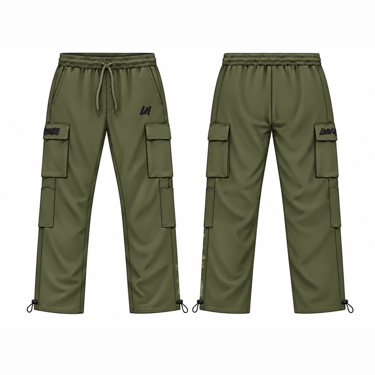 LIVIN’ HUNGRY FLEECE CARGO SWEATPANTS