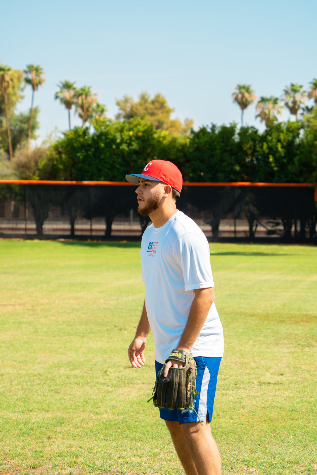 LIVIN’ HUNGRY x GUTZ BASEBALL SHORT-SLEEVE STARS & STRIPES
