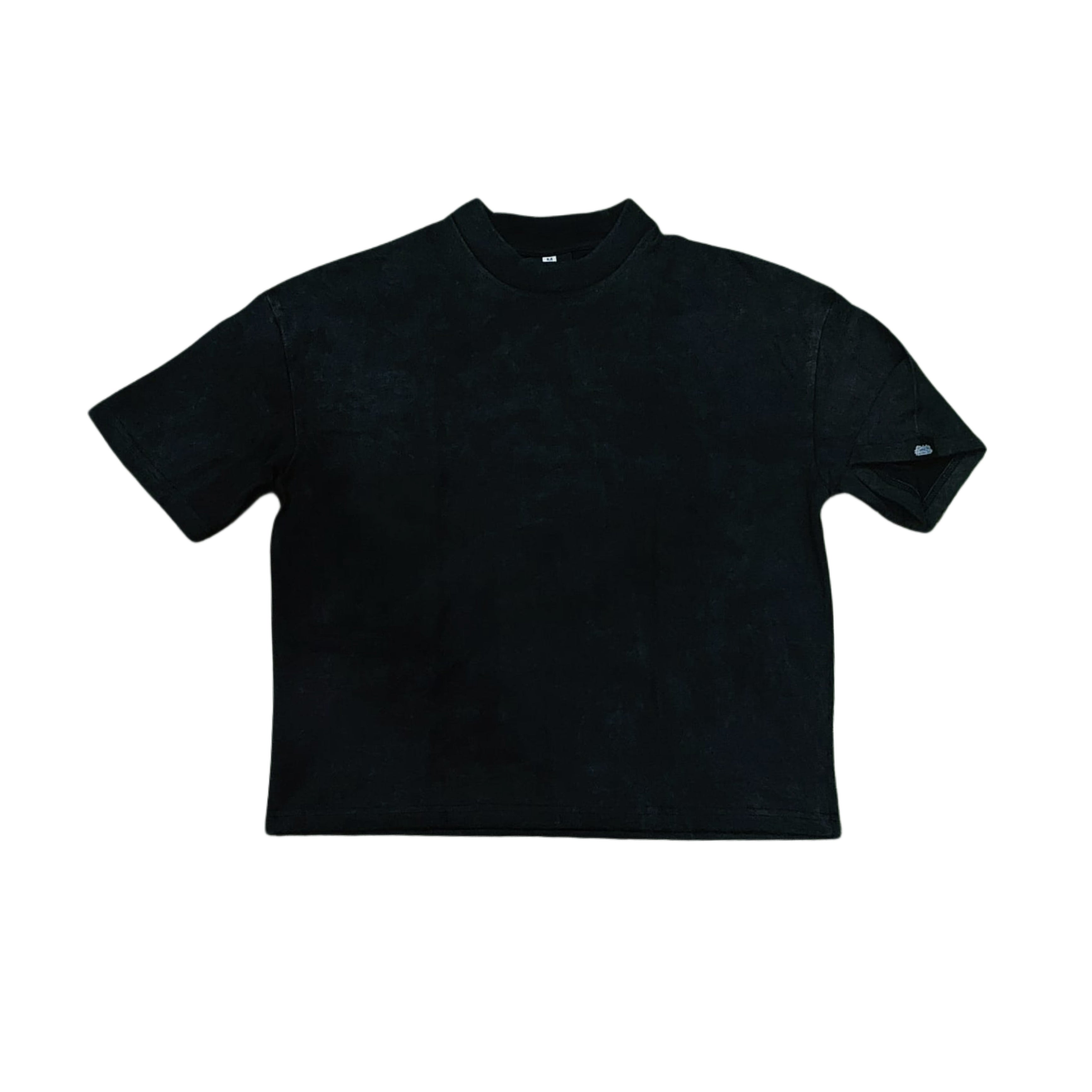 LIVIN’ HUNGRY BLACK CROPPED OVERSIZE TEE