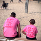 LIVIN’ HUNGRY MINDSET SHIRT - PINK/RED