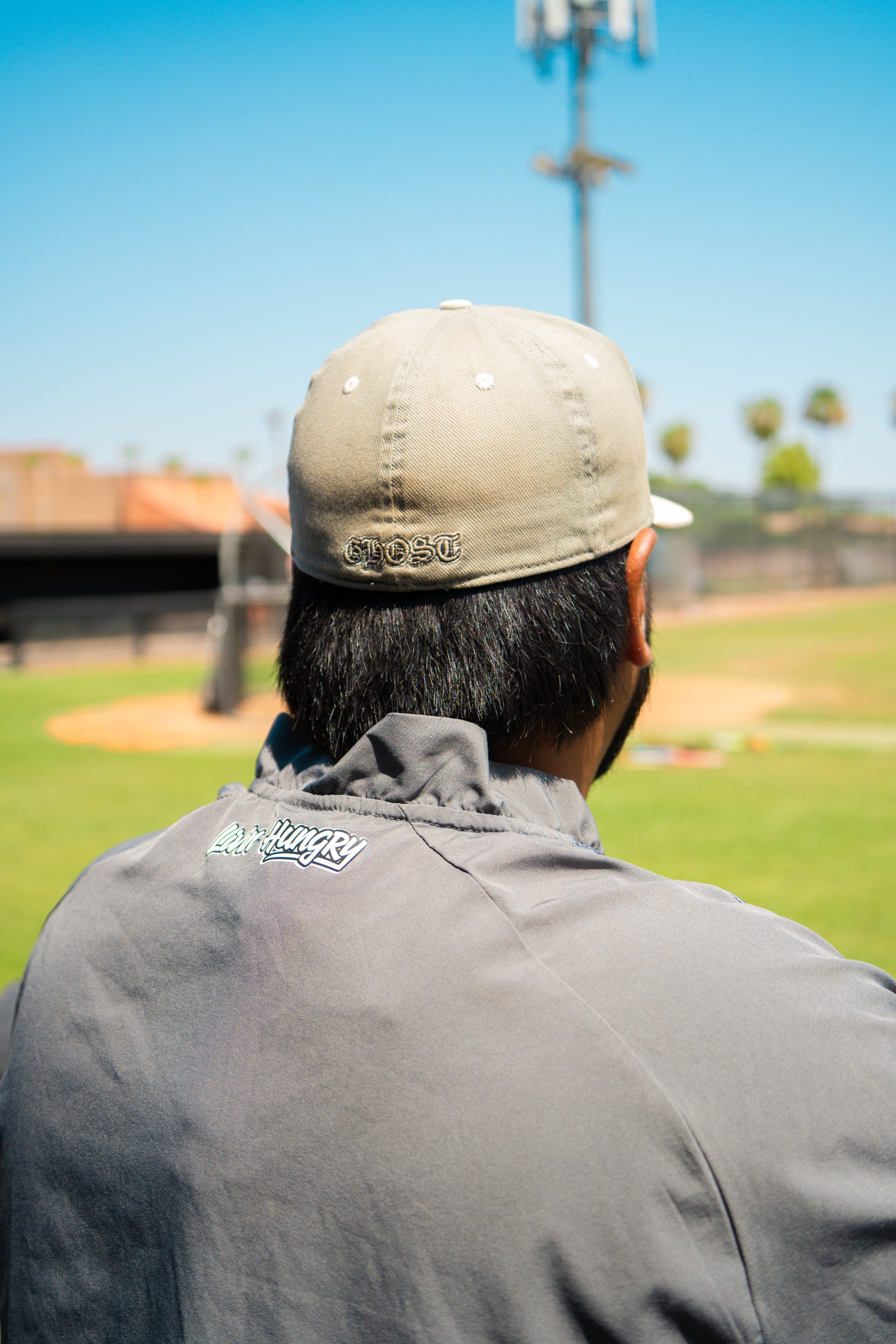LIVIN’ HUNGRY x GUTZ BASEBALL QUARTER ZIP CAGE JACKET
