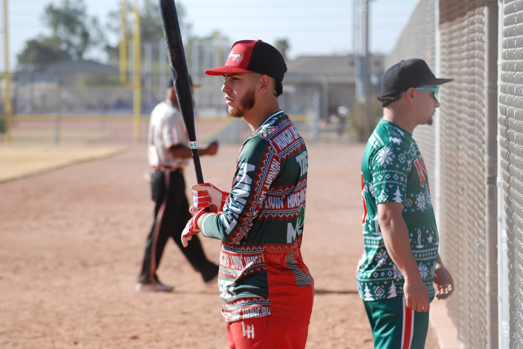 LIVIN’ HUNGRY RED FLEECE CARGO SWEATPANTS