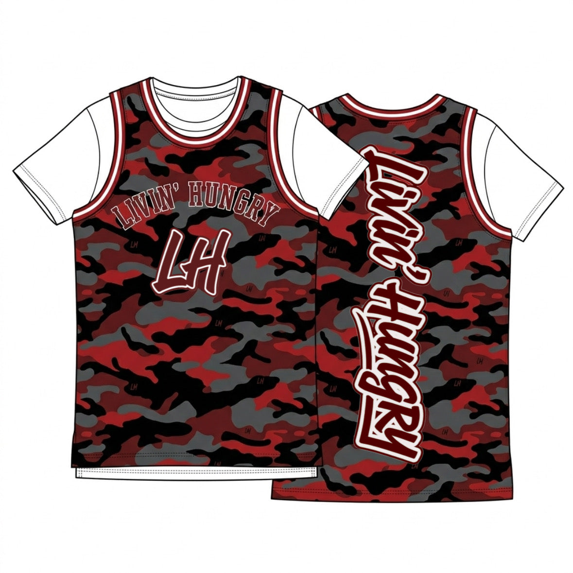 LIVIN’ HUNGRY CAMO JERSEY