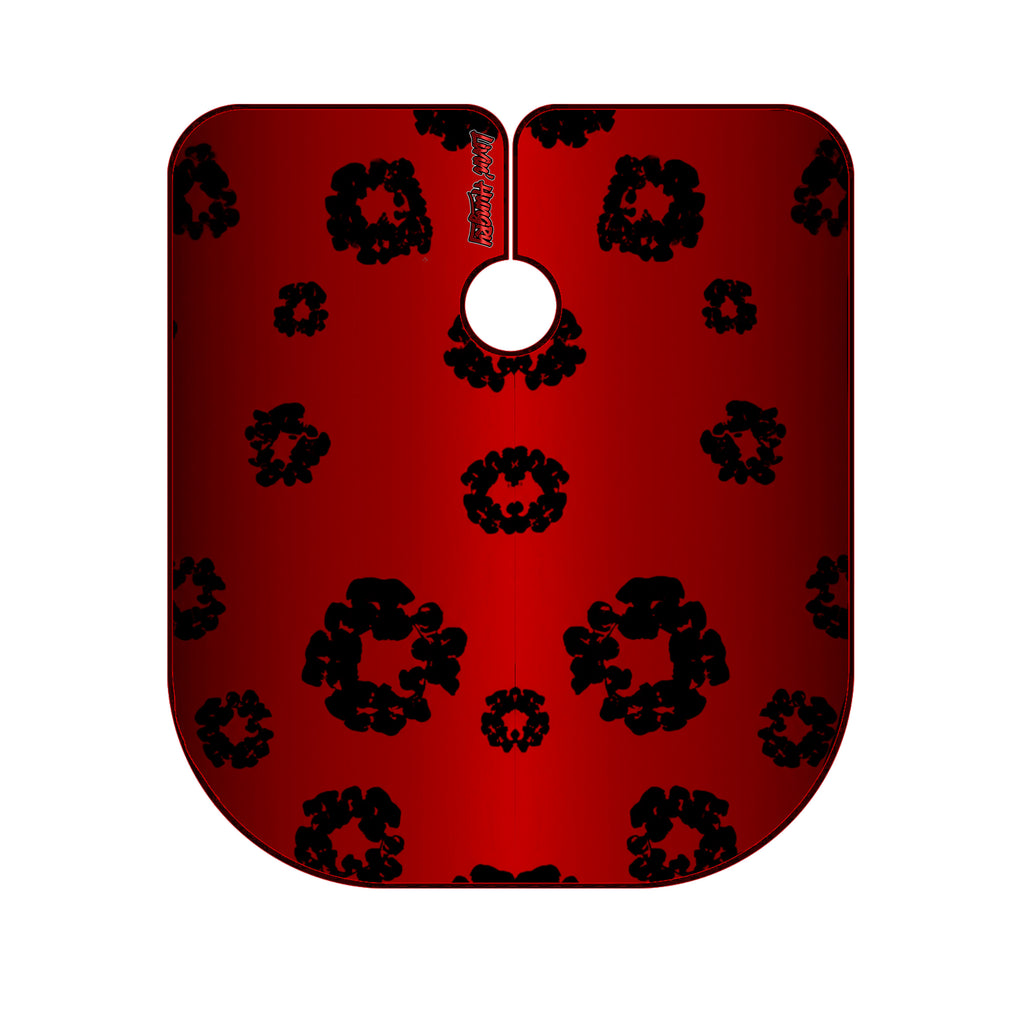 LIVIN’ HUNGRY “ONYX FLORAL” BARBER CAPE