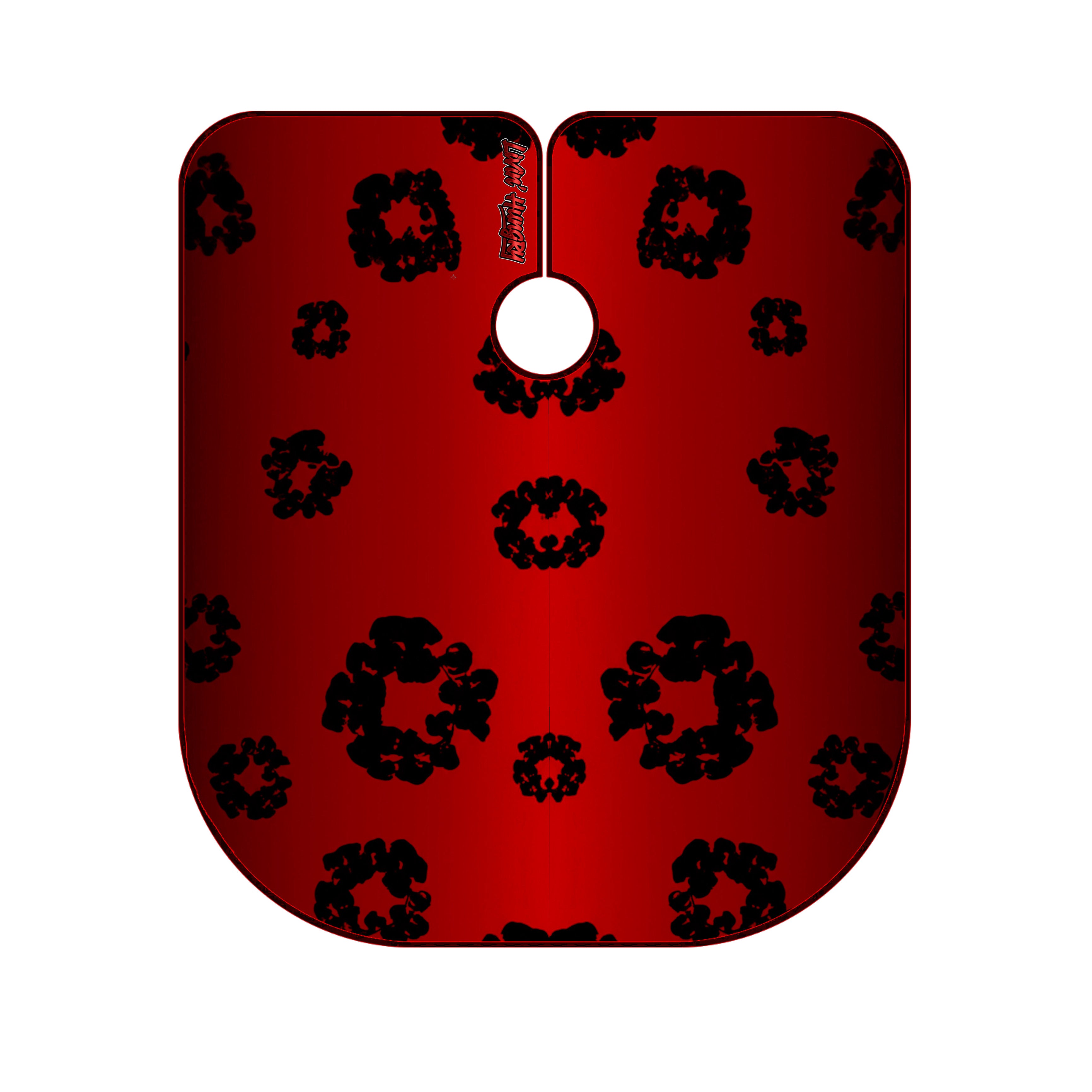 LIVIN’ HUNGRY “ONYX FLORAL” BARBER CAPE