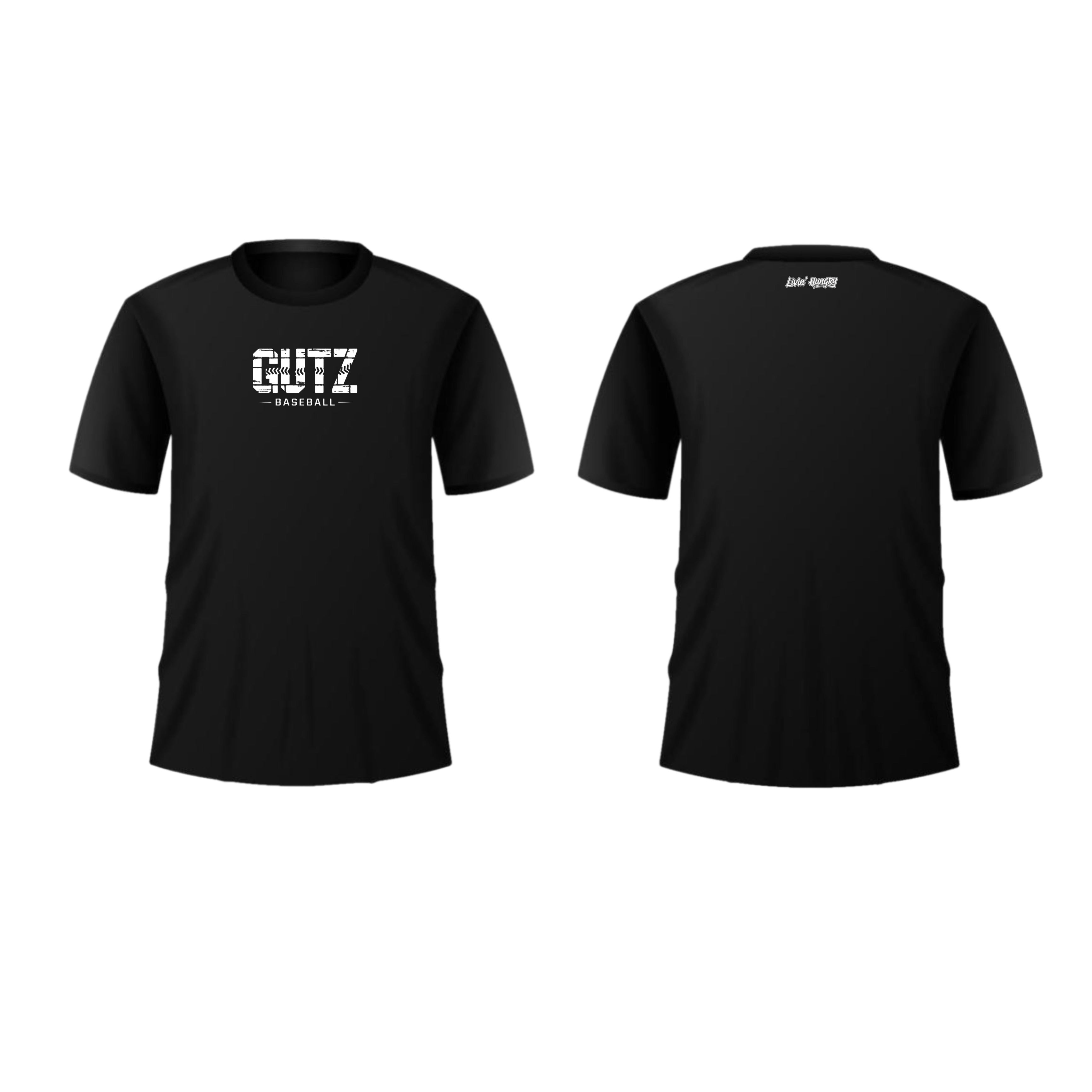 LIVIN’ HUNGRY x GUTZ BASEBALL COTTON SHIRT