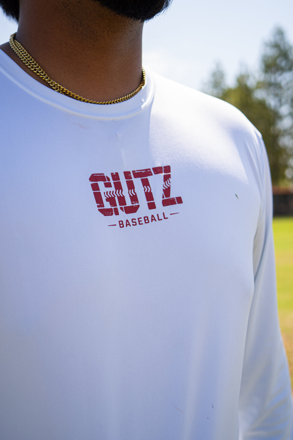 LIVIN’ HUNGRY x GUTZ BASEBALL JERSEY BRICK LOGO