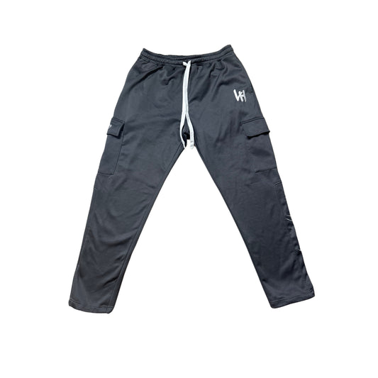 LIVIN’ HUNGRY FLEECE CARGO SWEATPANTS - DARK GRAY