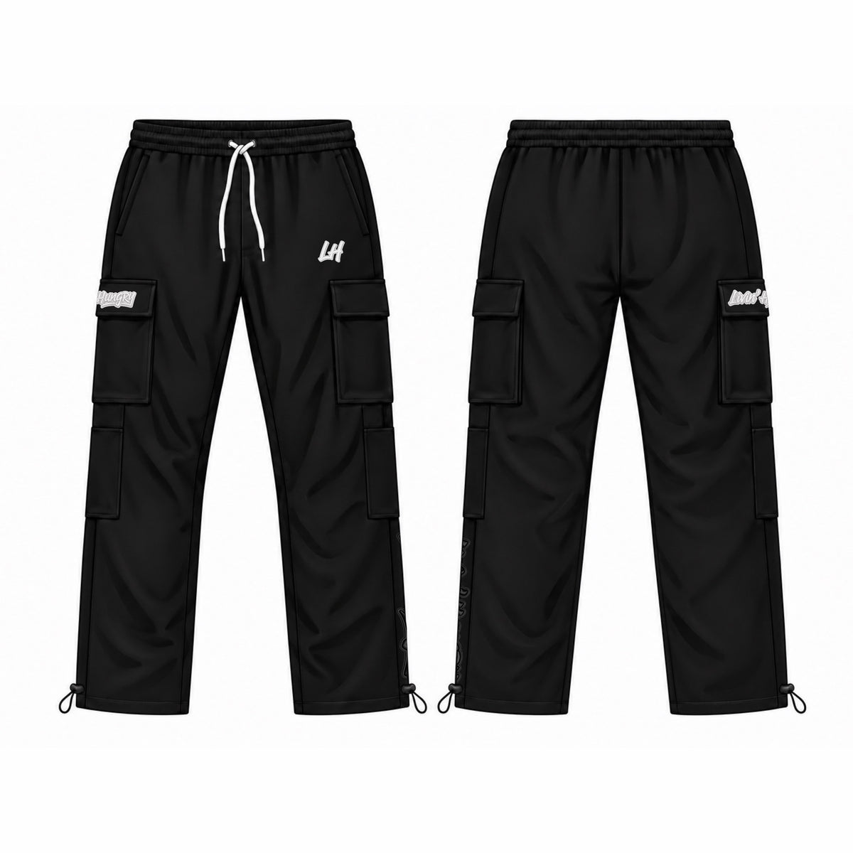 LIVIN’ HUNGRY FLEECE CARGO SWEATPANTS
