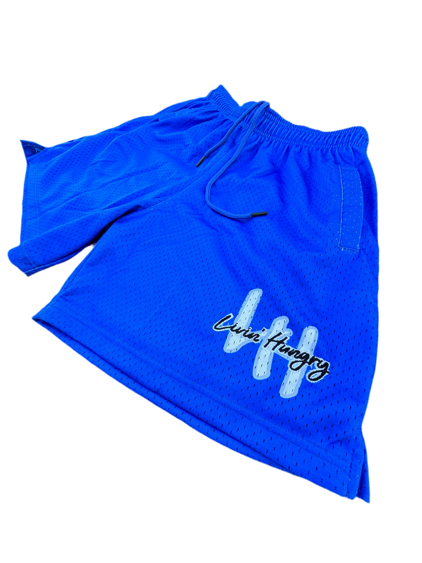 LH MESH SHORTS - BLUE/WHITE