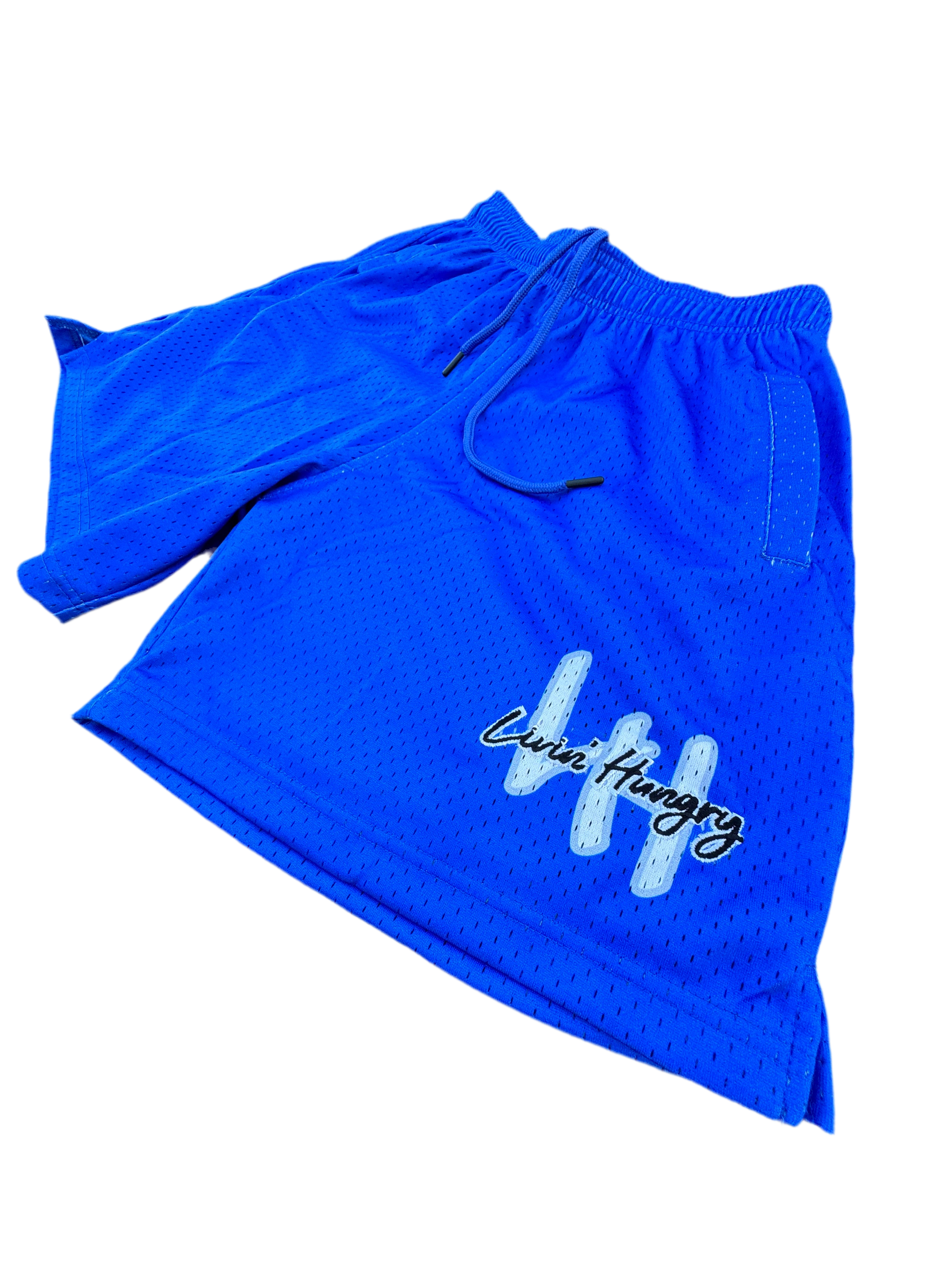 LIVIN’ HUNGRY ROYAL BLUE MESH SHORTS