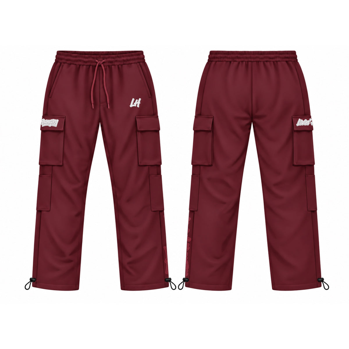 LIVIN’ HUNGRY FLEECE CARGO SWEATPANTS