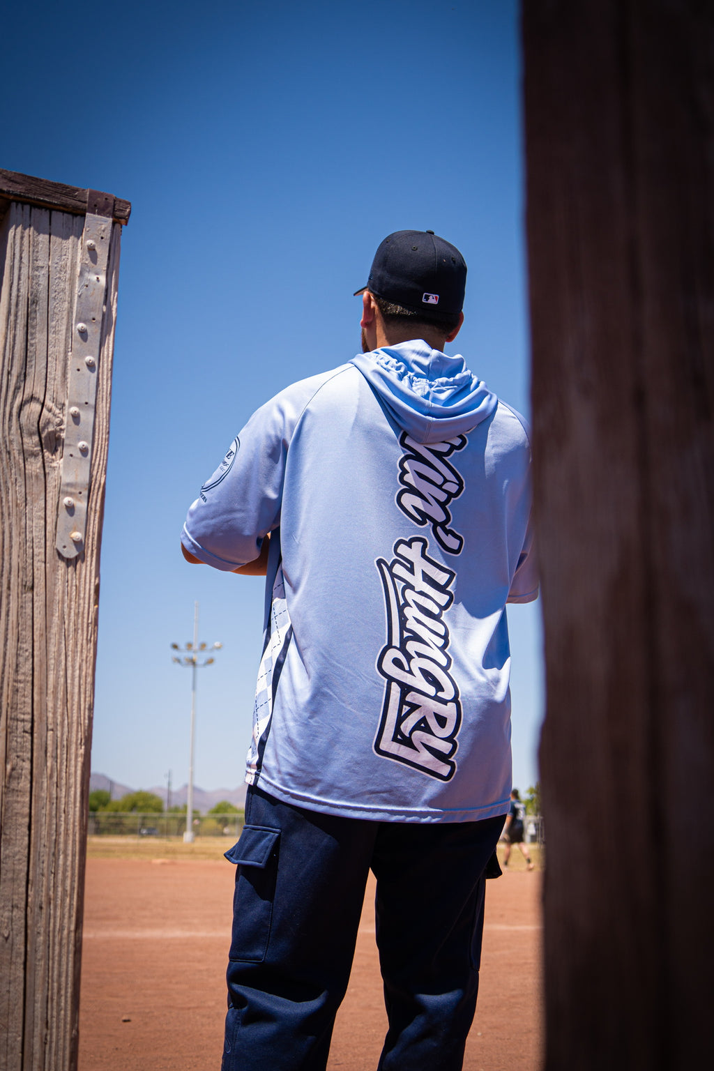 LIVIN’ HUNGRY UNC HOODED JERSEY