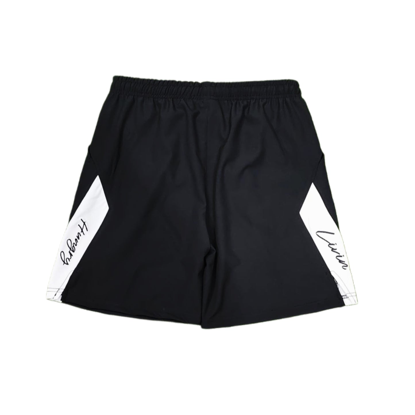 LIVIN’ HUNGRY RUNNING SHORTS - BLACK/WHITE