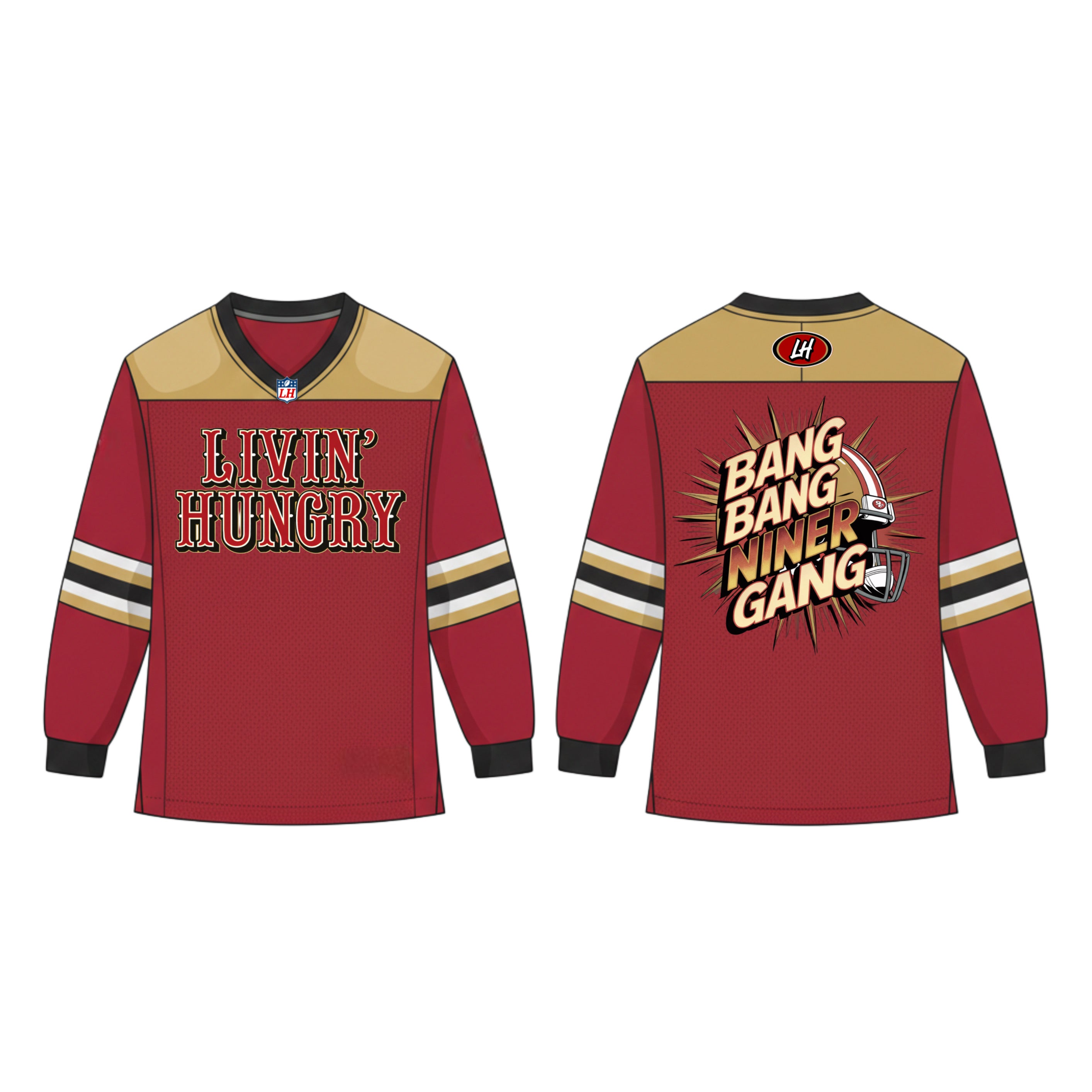 LIVIN’ HUNGRY “BANG BANG NINER GANG” JERSEY