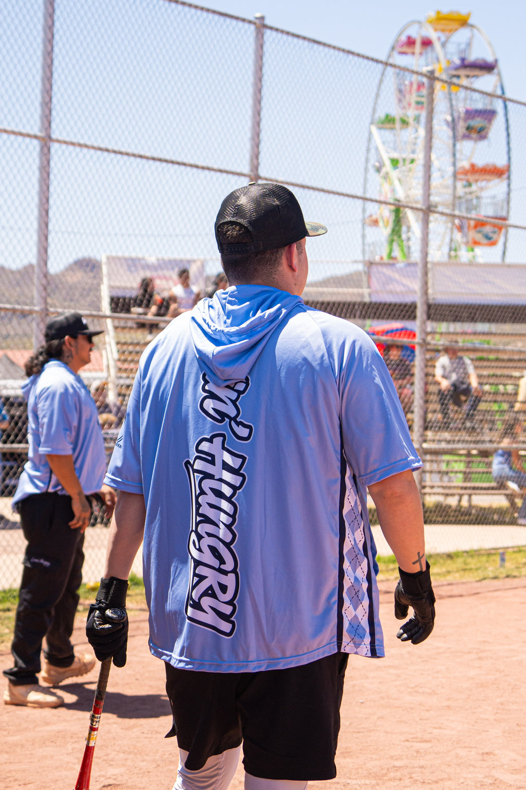 LIVIN’ HUNGRY UNC HOODED JERSEY