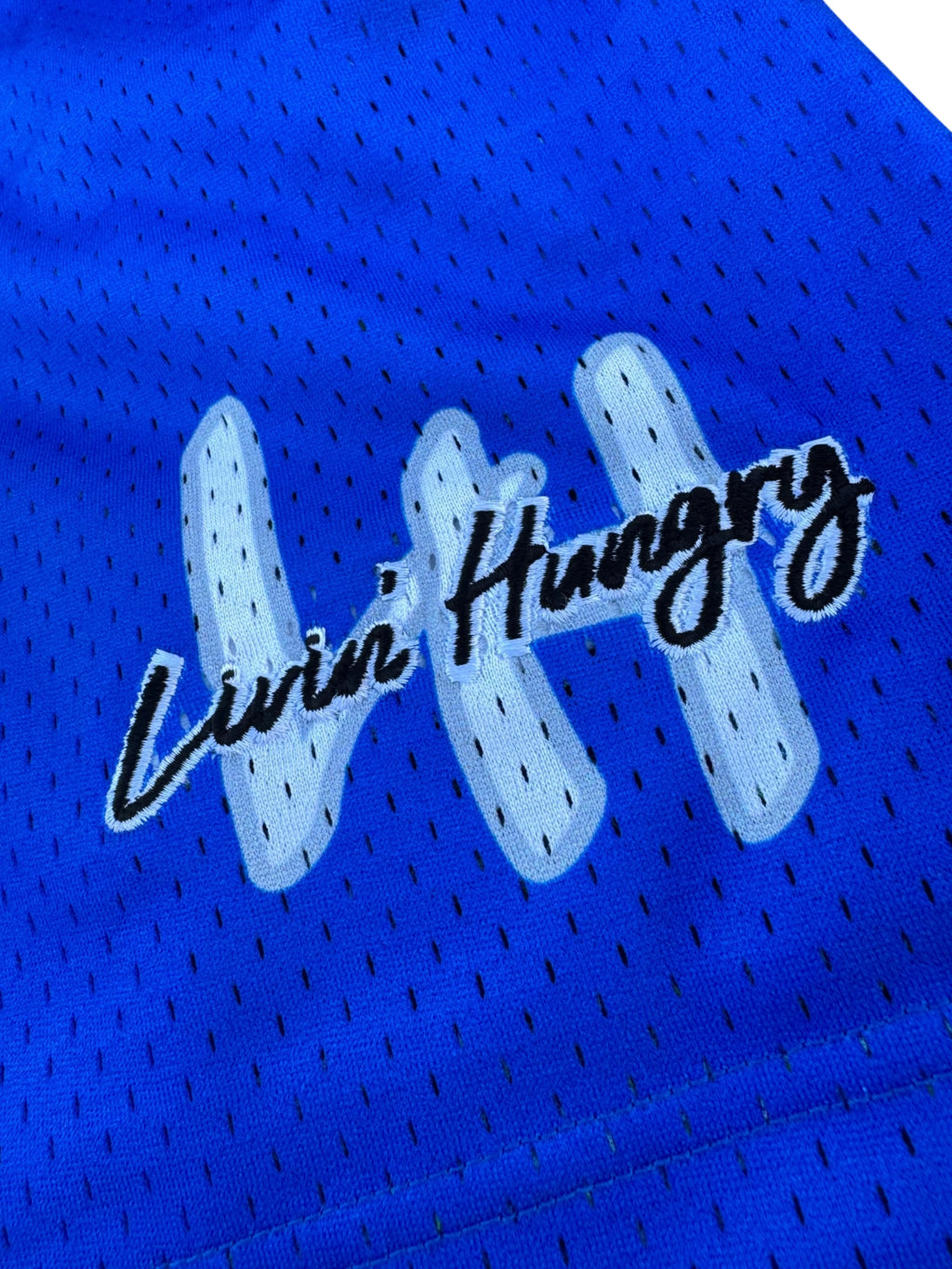 LIVIN’ HUNGRY ROYAL BLUE MESH SHORTS