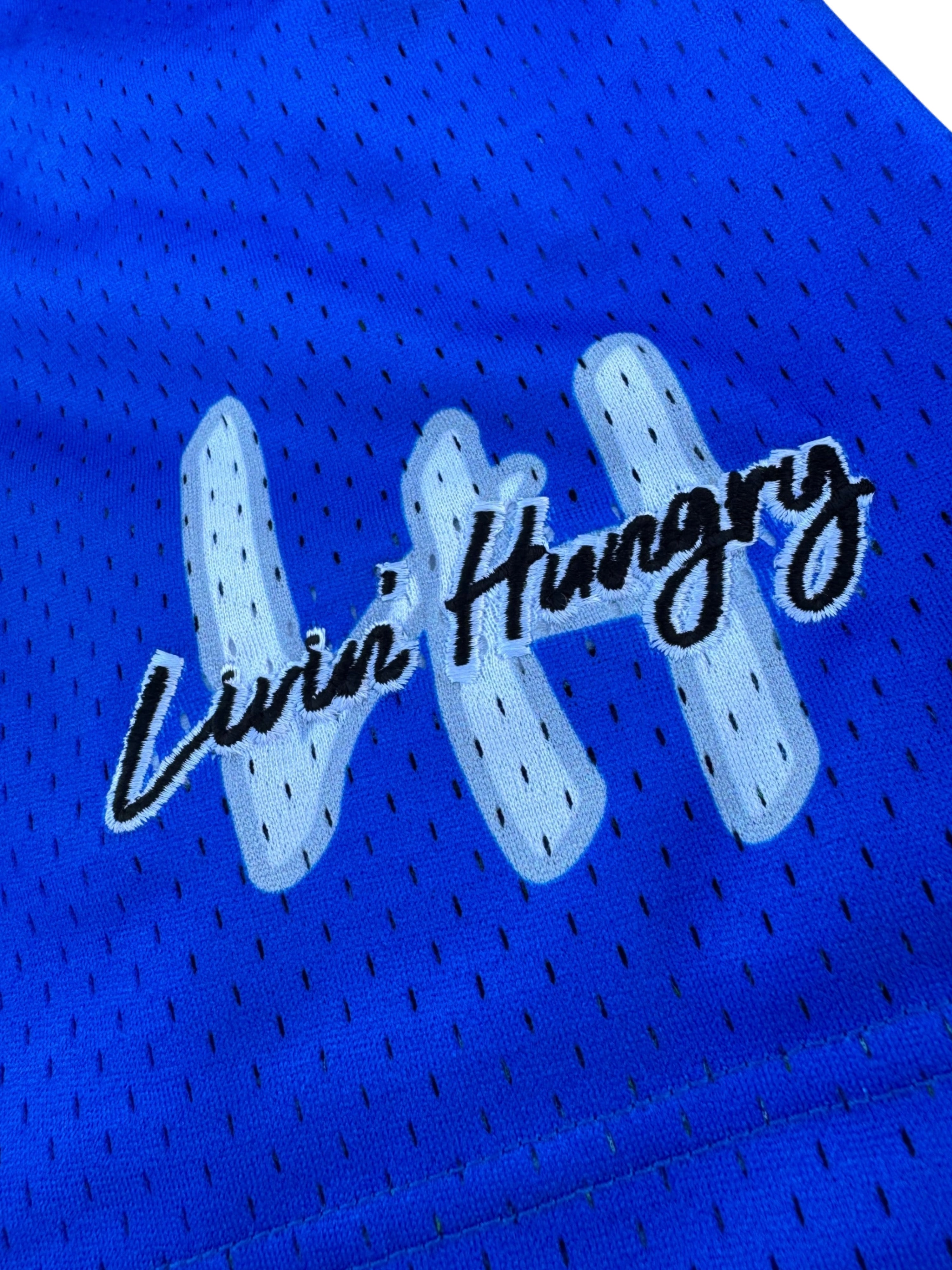 LIVIN’ HUNGRY ROYAL BLUE MESH SHORTS