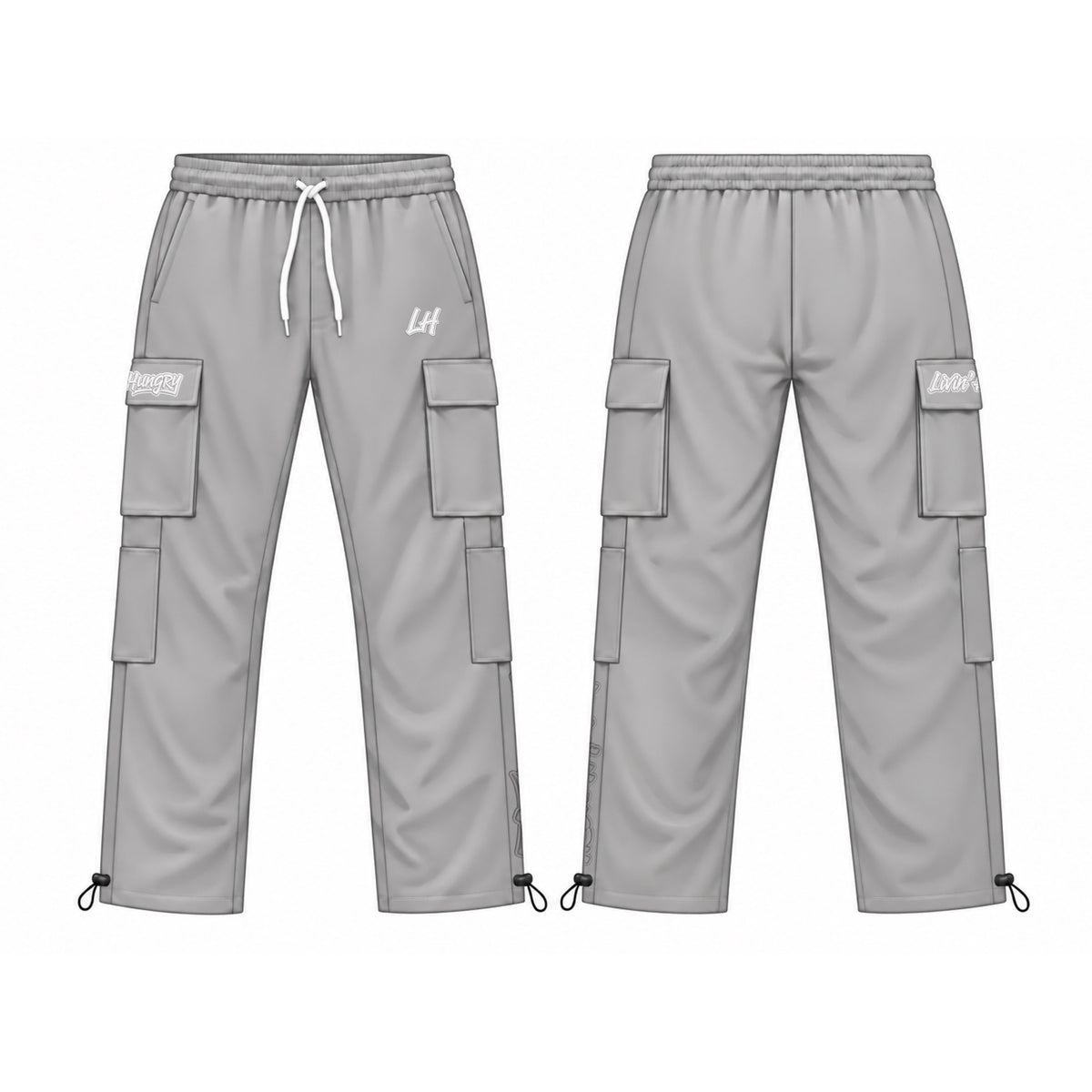LIVIN’ HUNGRY FLEECE CARGO SWEATPANTS
