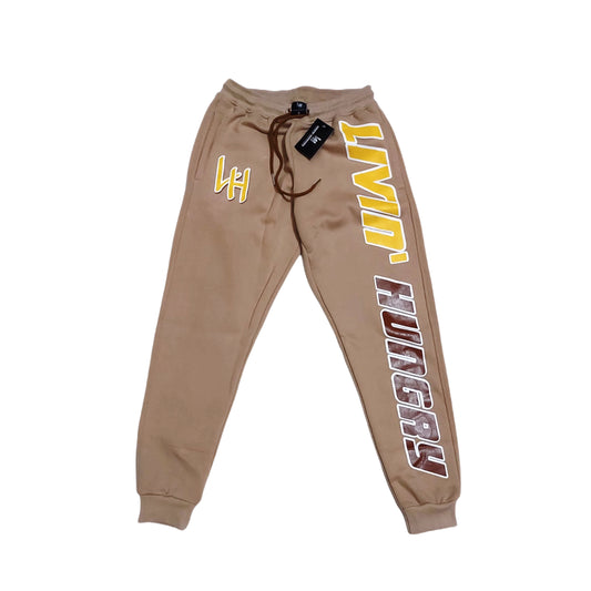 LIVIN’ HUNGRY SWEATPANTS - BEIGE