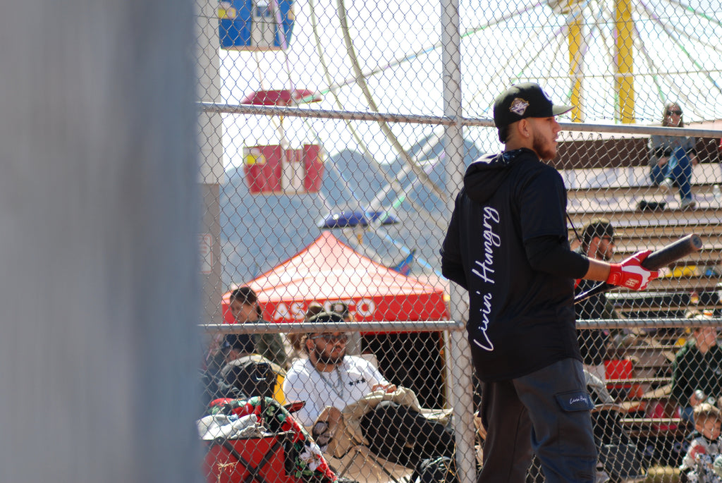 LIVIN’ HUNGRY BLACK HOODED JERSEY