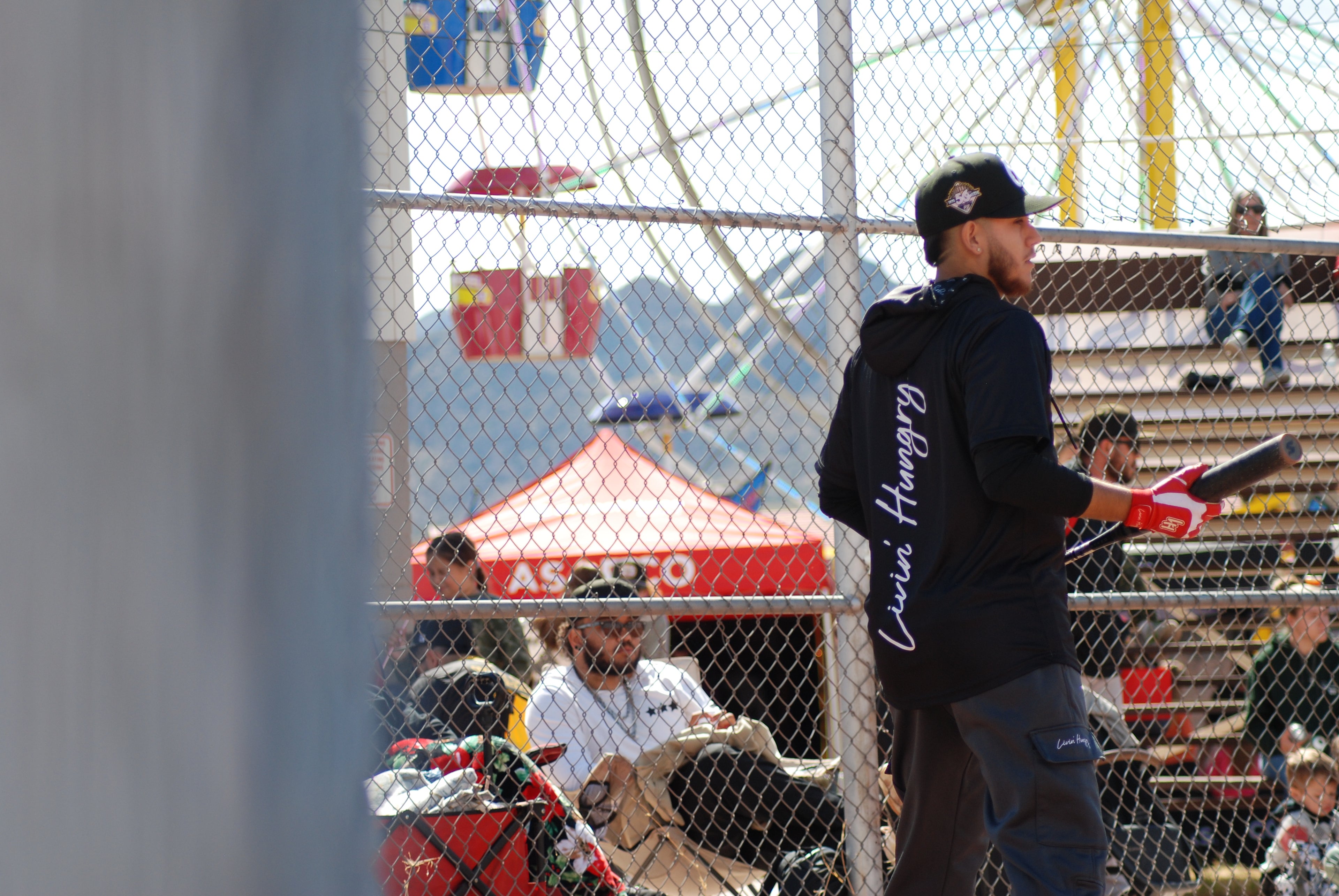 LIVIN’ HUNGRY BLACK HOODED JERSEY