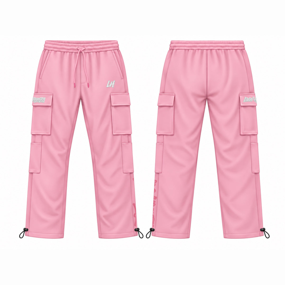 LIVIN’ HUNGRY FLEECE CARGO SWEATPANTS