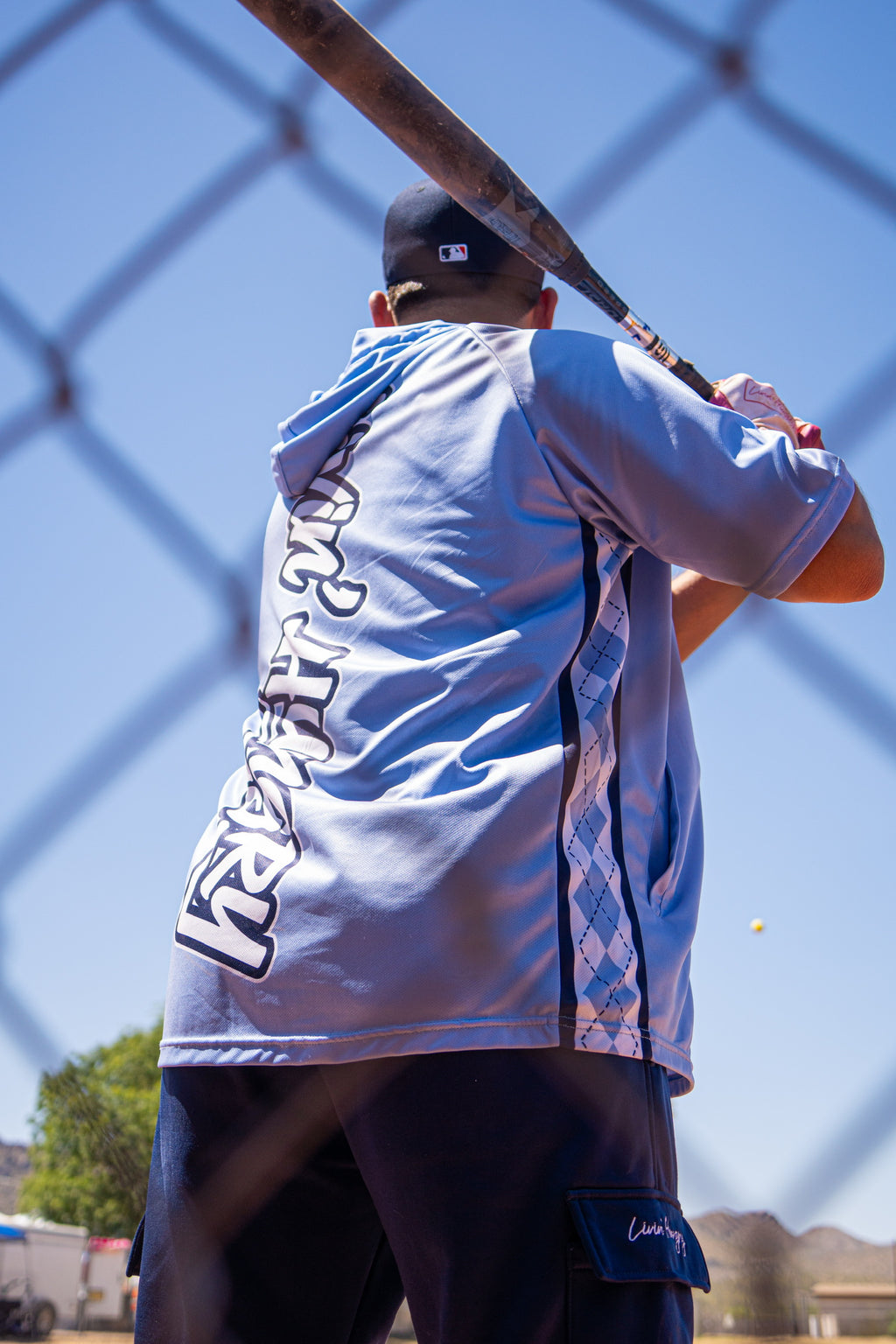 LIVIN’ HUNGRY UNC HOODED JERSEY