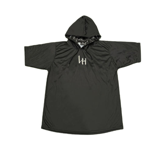 LIVIN’ HUNGRY HOODED JERSEY - BLACK