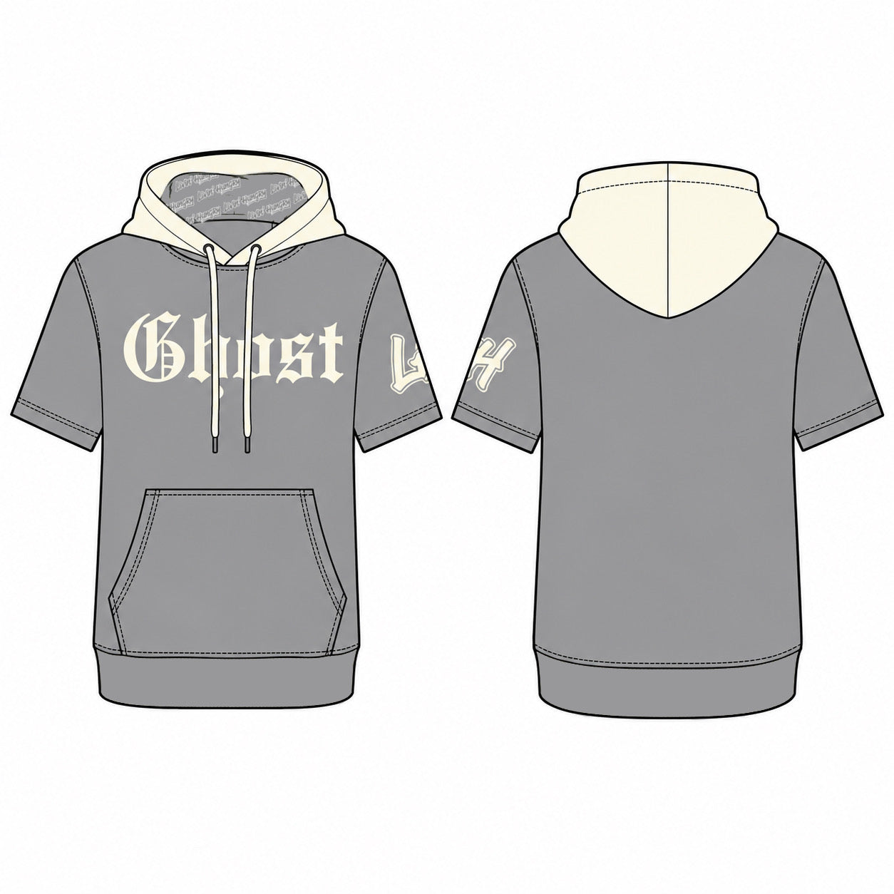 LIVIN’ HUNGRY GHOST HOODED PULLOVER