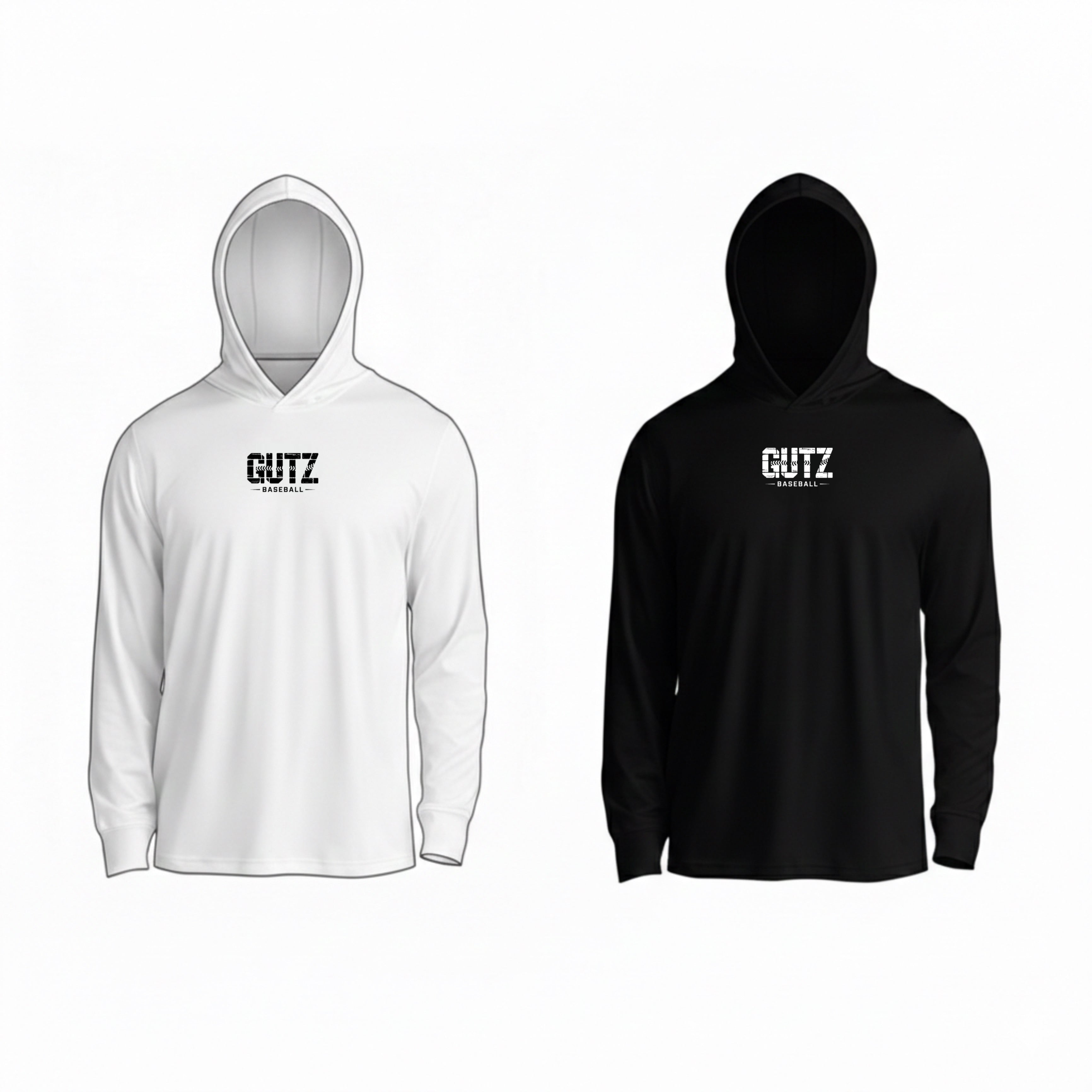 LIVIN’ HUNGRY x GUTZ BASEBALL LONG-SLEEVE HOODIE