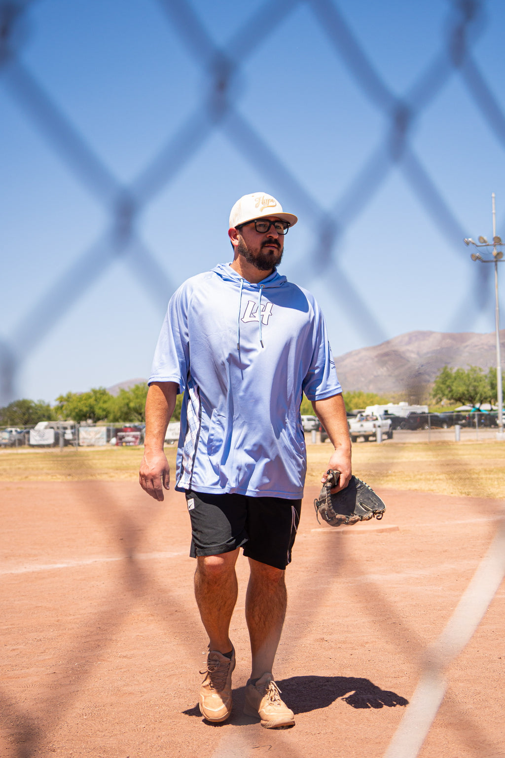 LIVIN’ HUNGRY UNC HOODED JERSEY