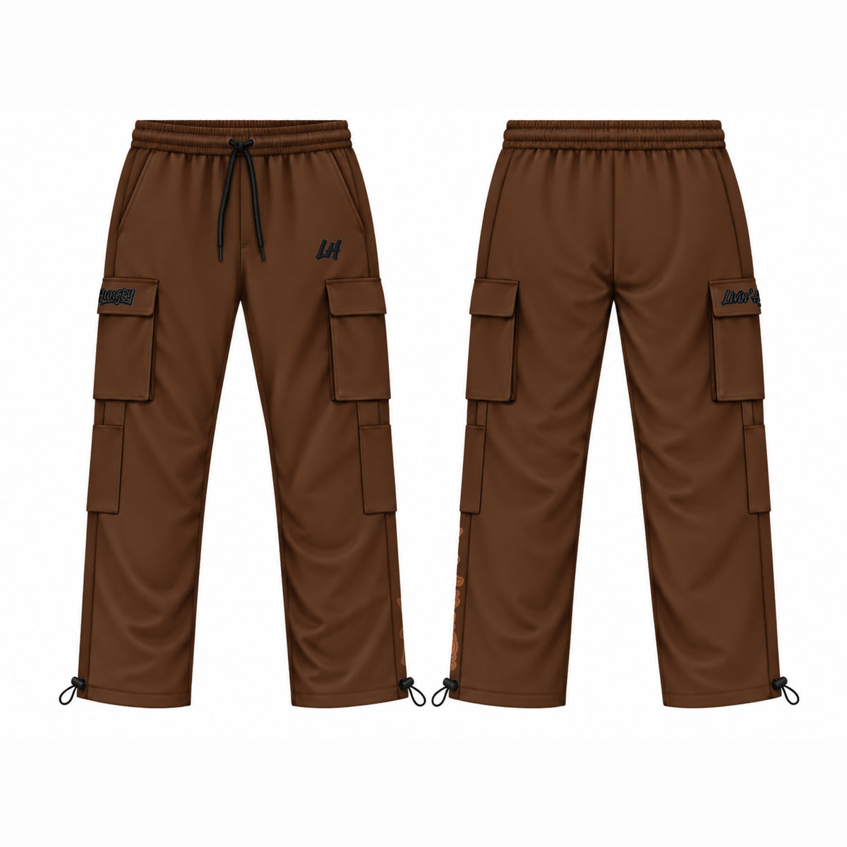 LIVIN’ HUNGRY FLEECE CARGO SWEATPANTS
