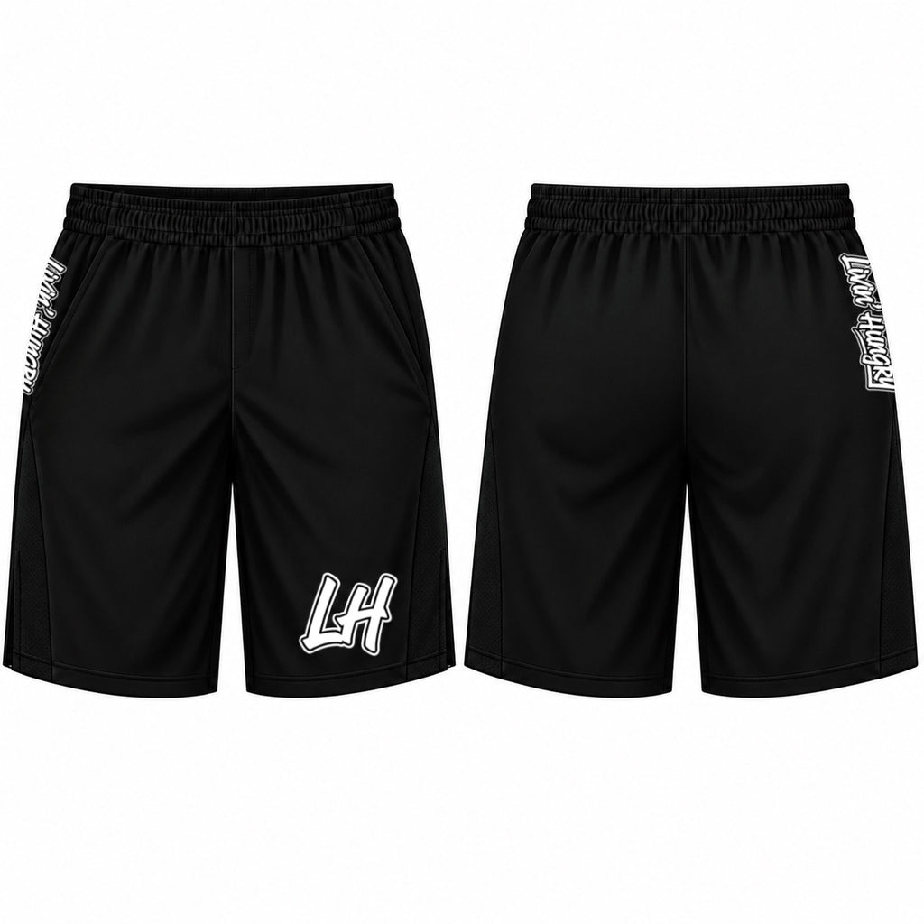 LIVIN’ HUNGRY POLYESTER SHORTS