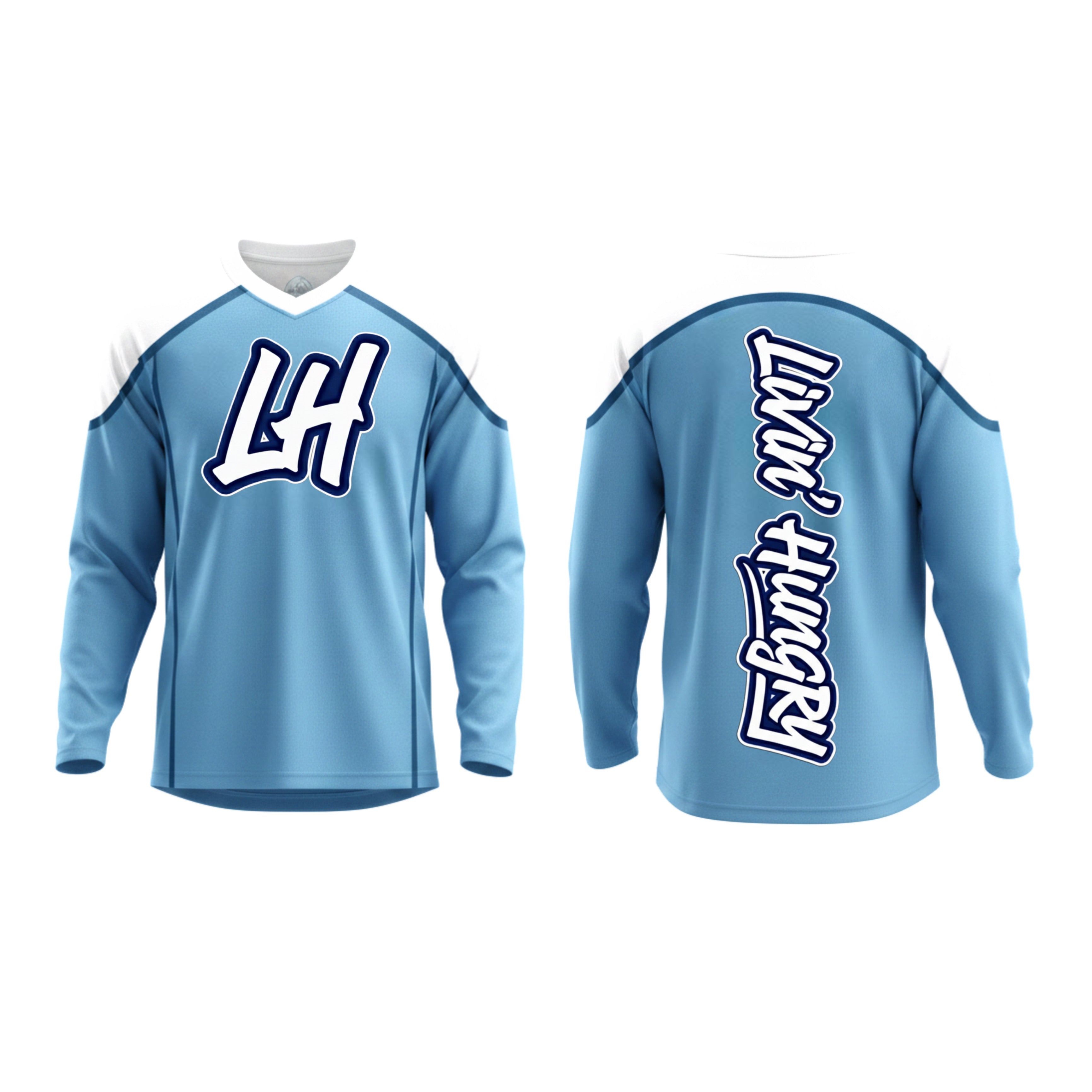 LIVIN’ HUNGRY ICE BLUE JERSEY