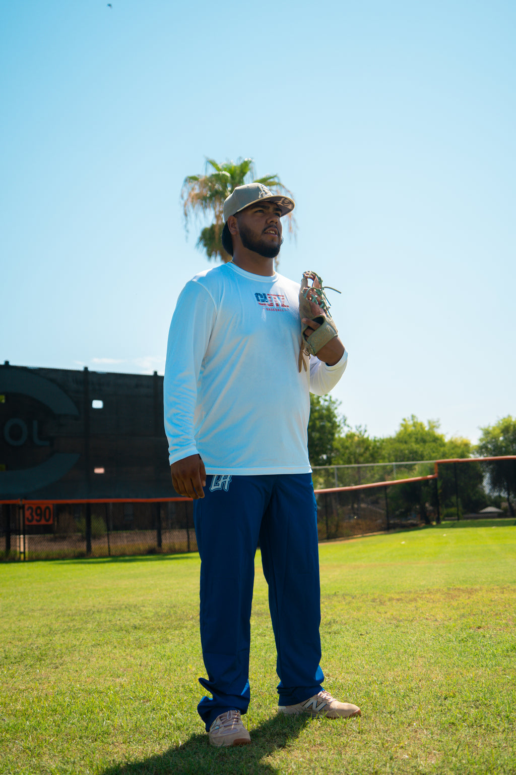 LIVIN’ HUNGRY x GUTZ BASEBALL SHORT-SLEEVE STARS & STRIPES