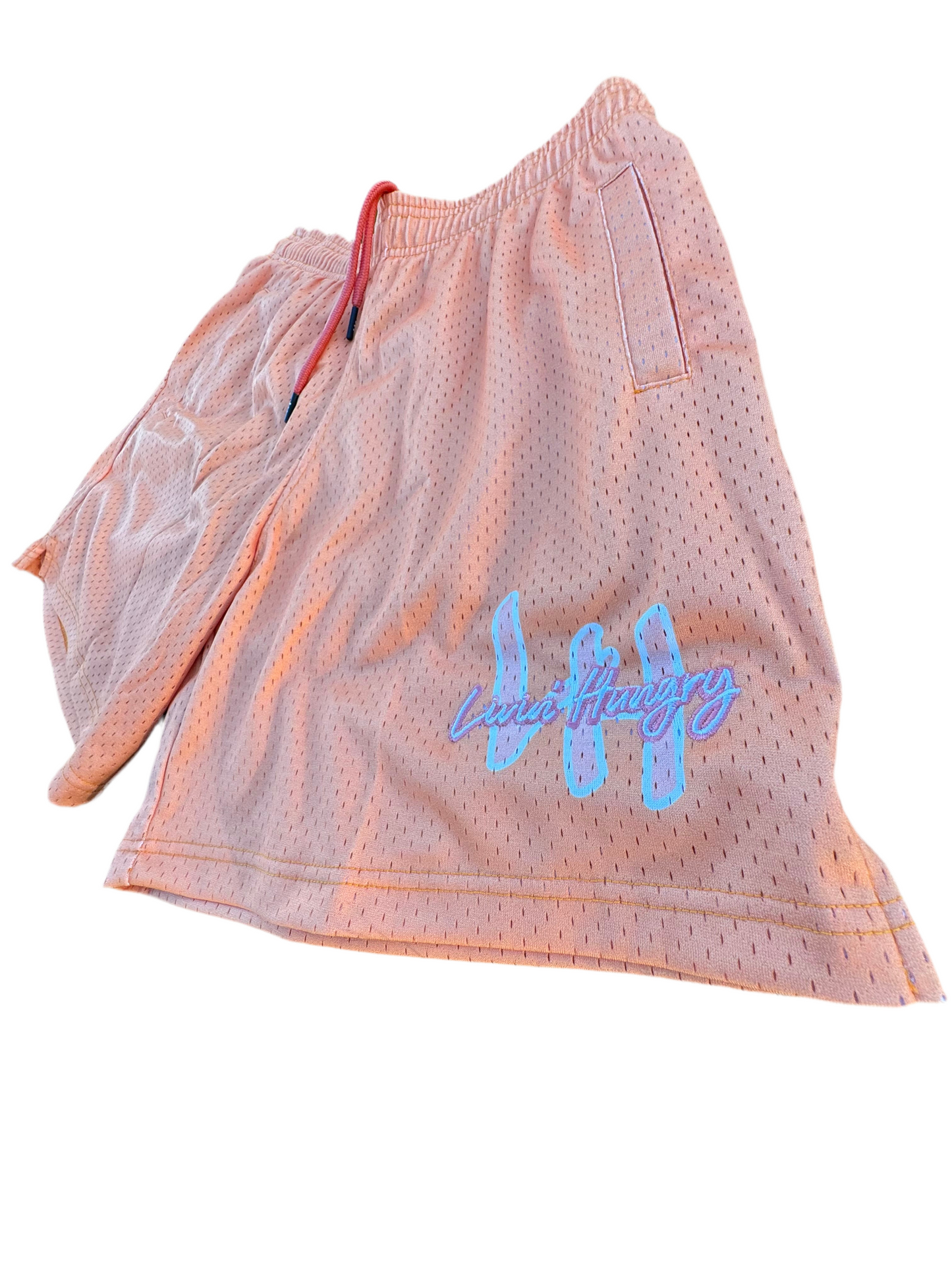 LH MESH SHORTS - PEACH/PINK