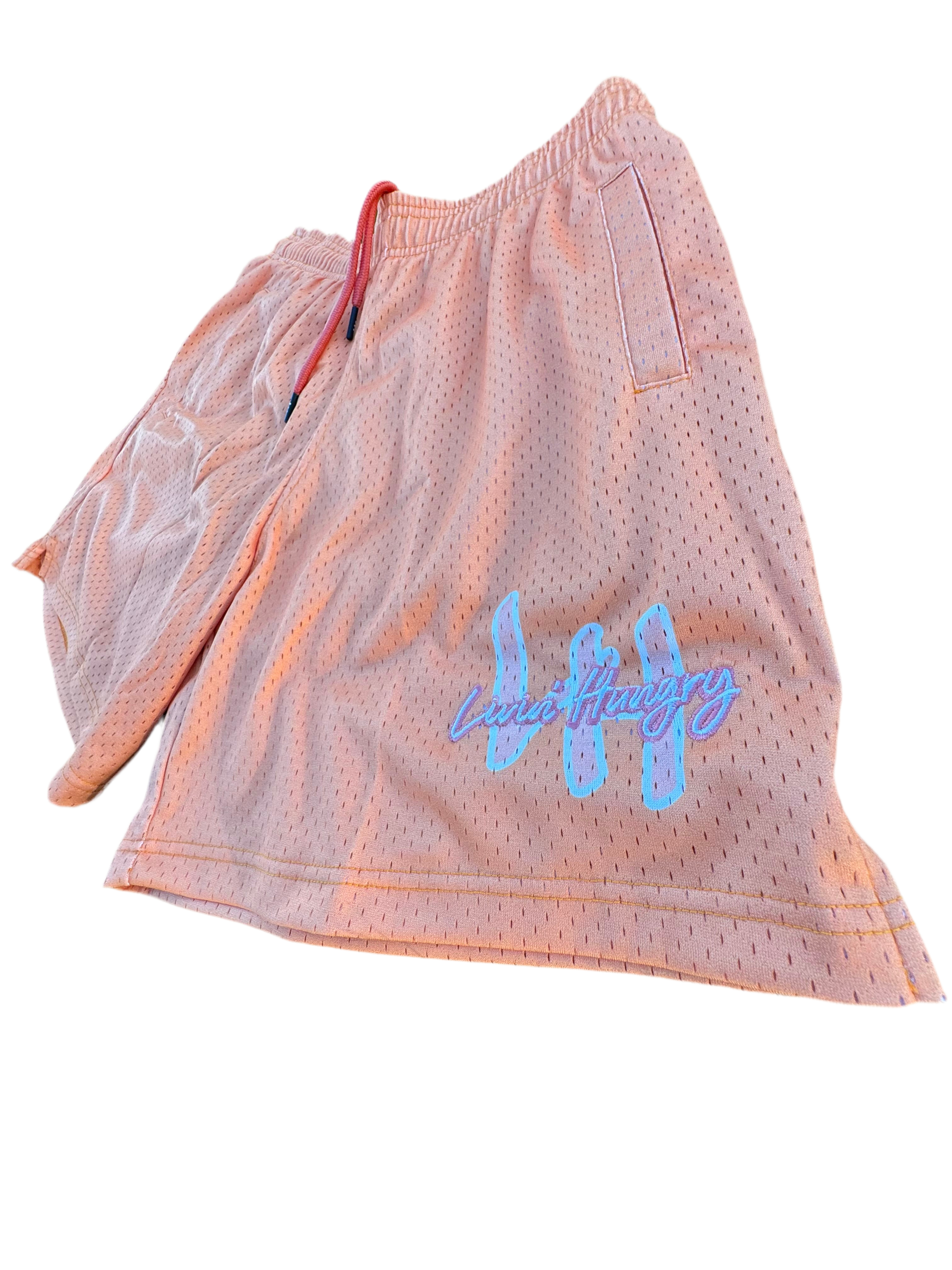 LIVIN’ HUNGRY PEACH MESH SHORTS