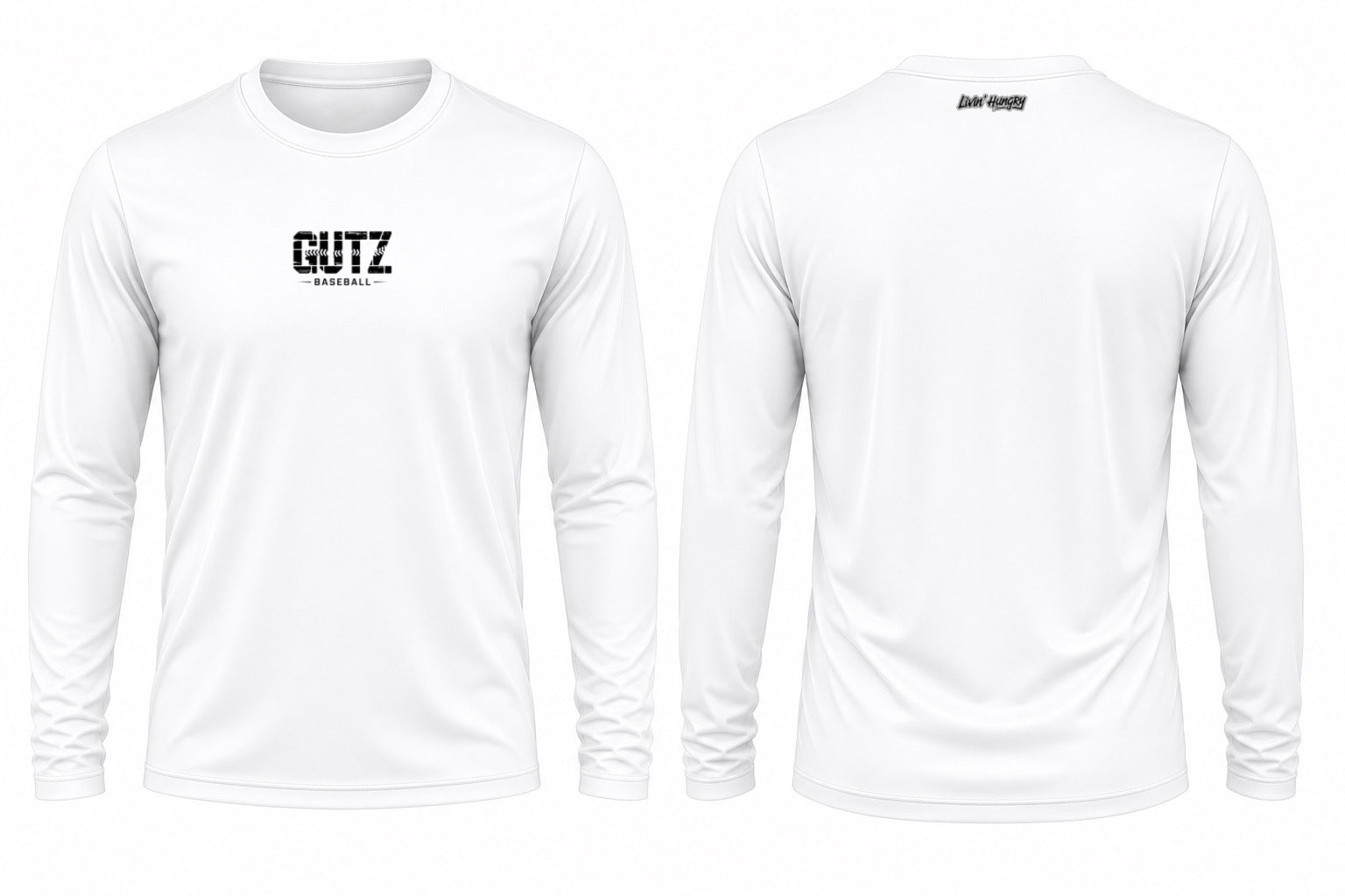 LIVIN’ HUNGRY x GUTZ BASEBALL LONG-SLEEVE