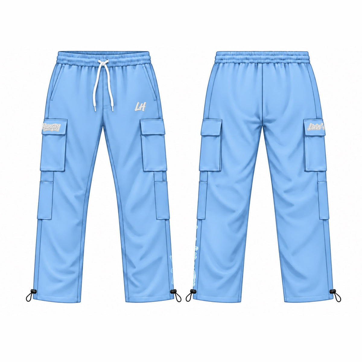 LIVIN’ HUNGRY FLEECE CARGO SWEATPANTS
