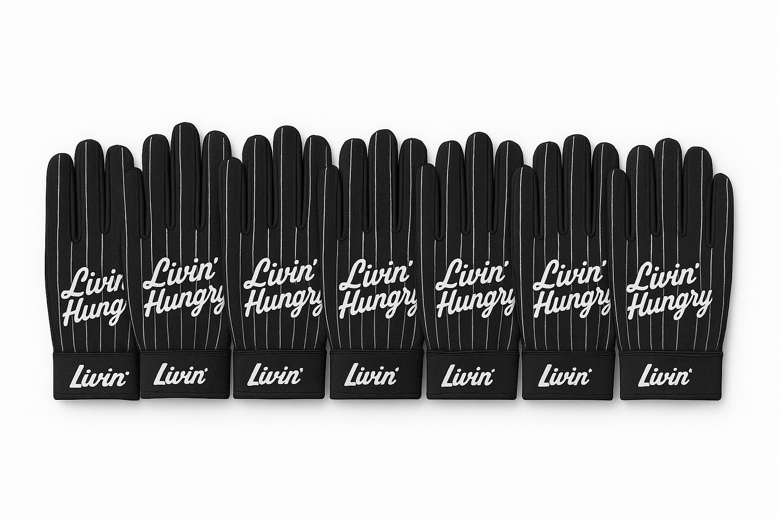 LIVIN’ HUNGRY 12 SET OF BATTING GLOVES