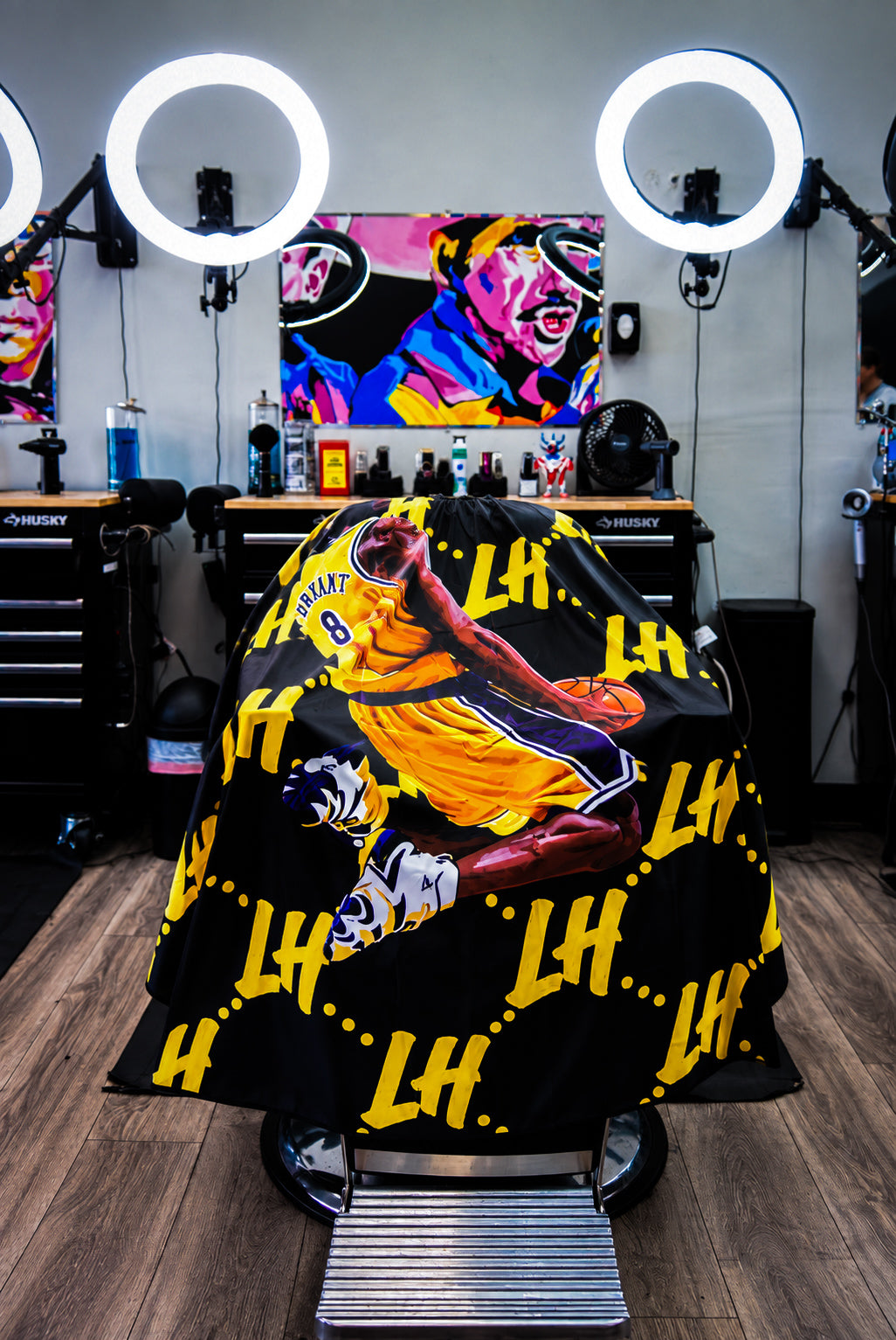 LIVIN’ HUNGRY “BLACK MAMBA” BARBER CAPE
